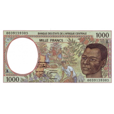 P402Lg Gabon - 1000 Francs Year 2000